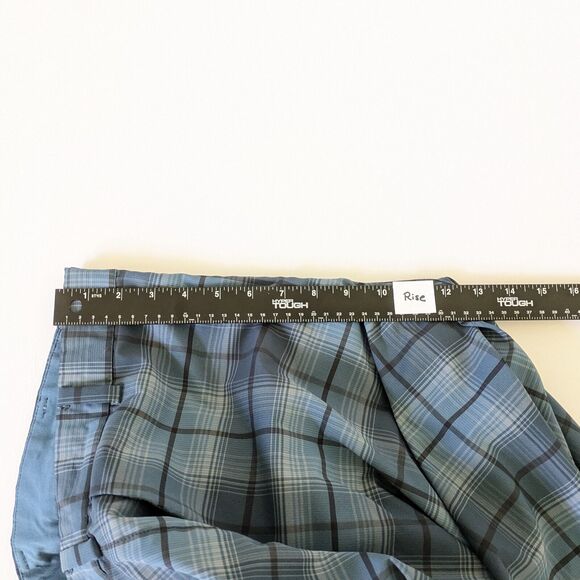 NIKE GOLF Shorts Men's Size 34 Inseam 12" Blue/Black Plaid Dri-Fit - Picture 8 of 12